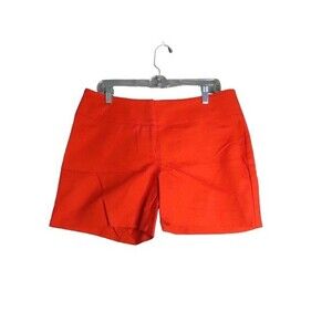 Apt. 9 Wide Waist Band Flat Front Shorts Womens Size 12 Bright Red